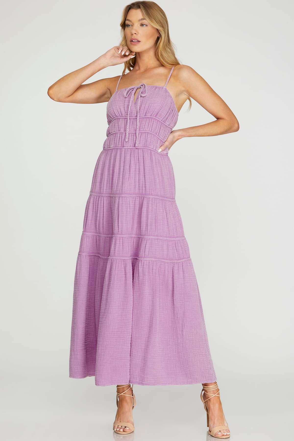 Washed Gauze Maxi Dress