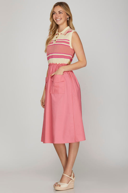 Pink Combo Dress