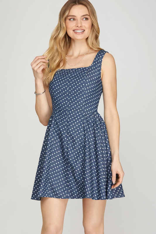 Denim Star  Mini Dress